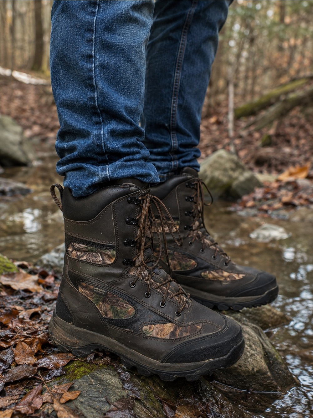 Red Wing Irish Setter Hunt Waterproof Camo Boots Men’s Brown Lace Up Size 12
